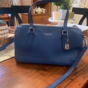 Blue coach bag